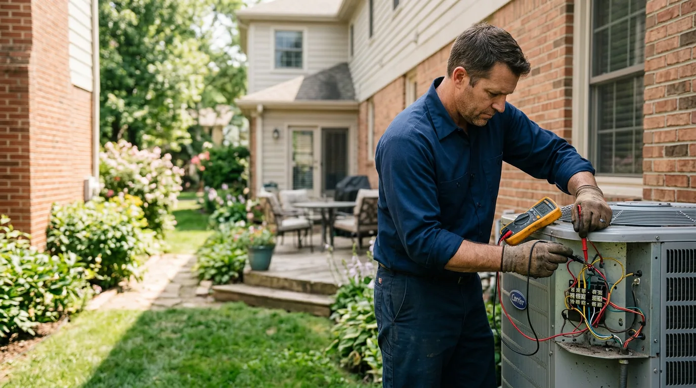 HVAC technician working near Indian Wells, AZ